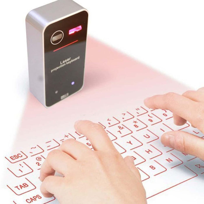 BeamKey | Draadloos Laser Toetsenbord | Compact en Geavanceerd | Toets in de Lucht