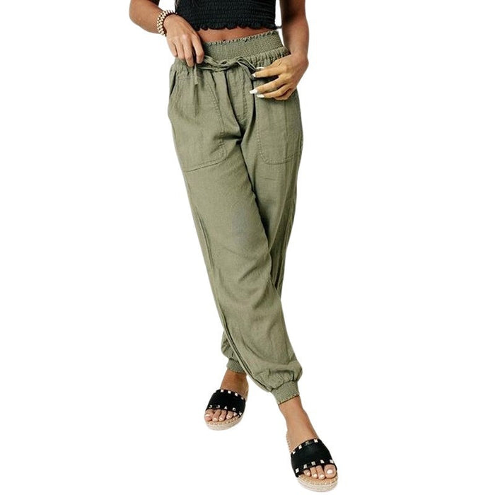 Selina - Comfortabele harembroek voor dames met trekkoord | Gecombineerde sportkleding met een vleugje urban chic