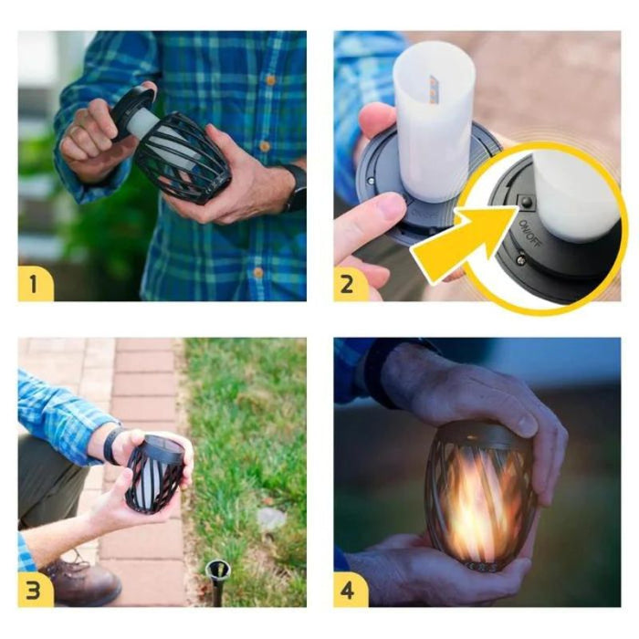 LUMINA | Solar Powered Night Torch | LED Tuinverlichting voor Buiten