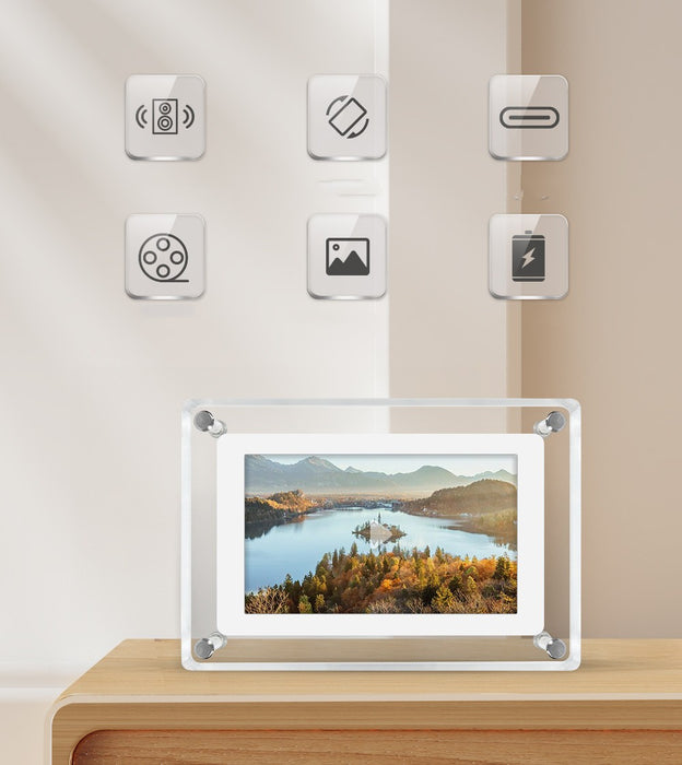 GlimView | Digitale Fotolijst | Heldere Acryl Display | Levendige Herinneringen