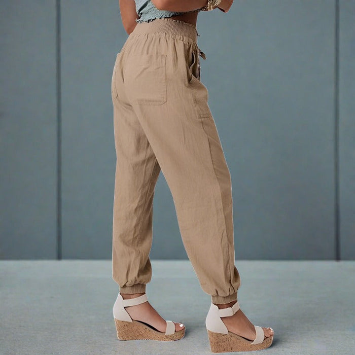 Selina - Comfortabele harembroek voor dames met trekkoord | Gecombineerde sportkleding met een vleugje urban chic