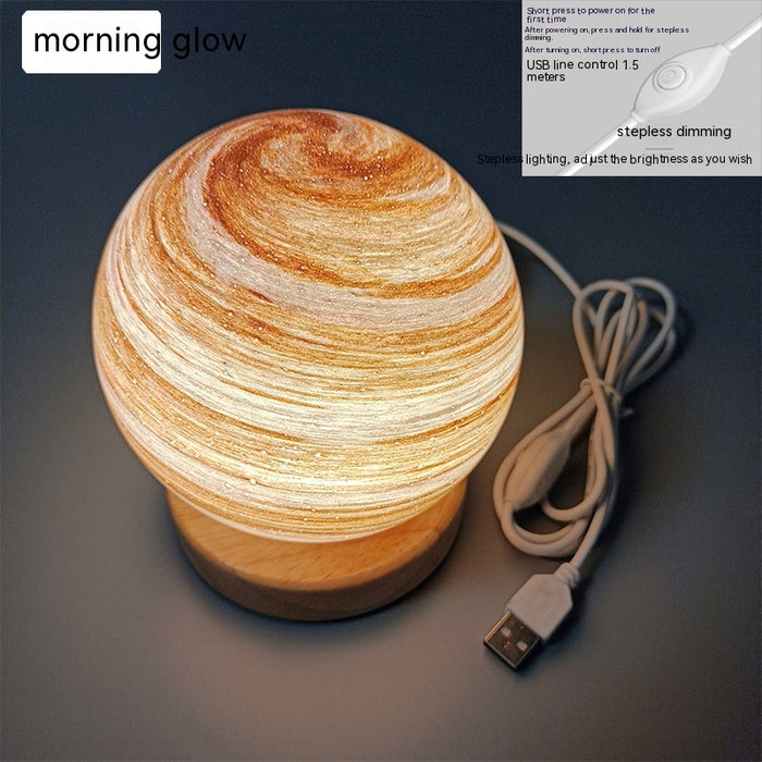 PlanetLight | Lantaarn Zonsondergang Tafellamp | Sfeerregenboog Kleine Nacht Lamp