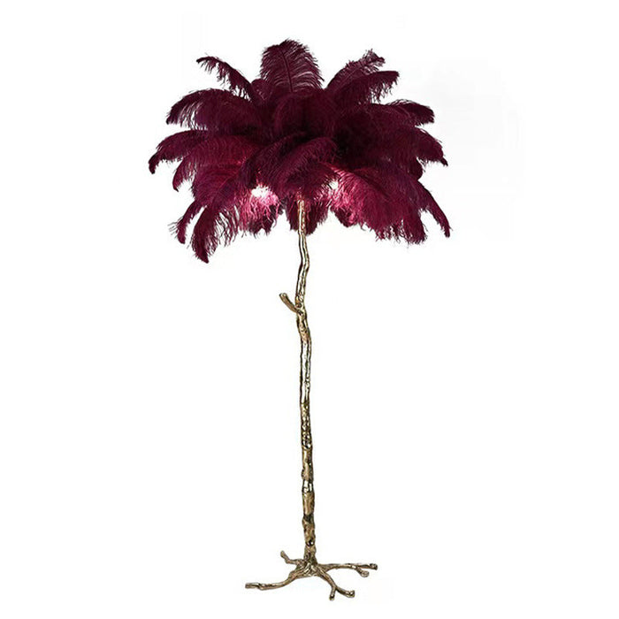 NORDIC | Struisvogel Veren Vloerlamp | Scandinavische Elegantie voor Jouw Woonruimte