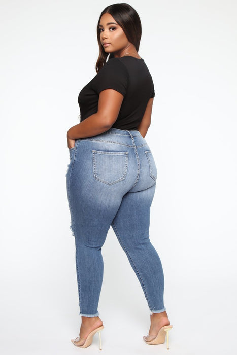 BRANDY | Trendy Stretch Ripped Damesjeans | Modieuze Jeans