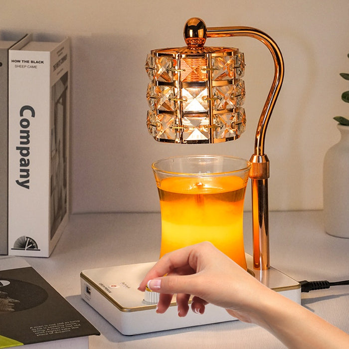 ZenFlame | Aromatherapie Wax Smeltlamp | Verstelbaar | Sfeervol Licht | Ontspanning