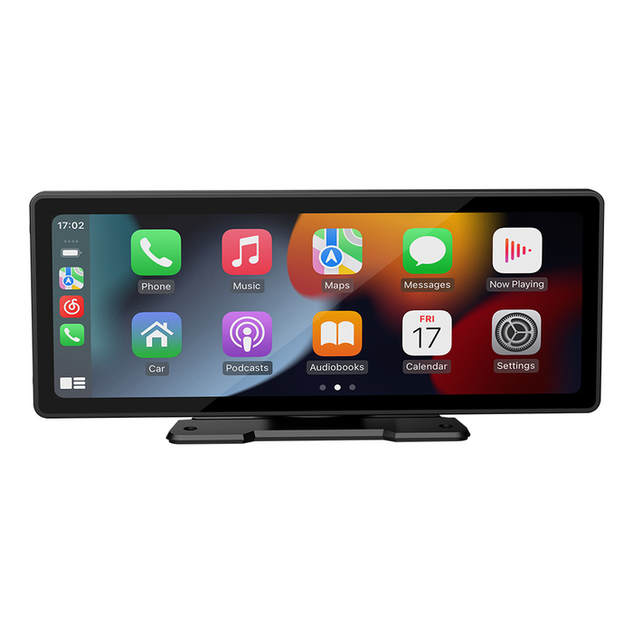 QUICKLY | 10.26" 4K Dash Cam met Draadloze carplay & Android Auto, DVR, 5G Wifi, GPS Navigatie, Achteruitkijkcamera, Dashboard Videorecorder