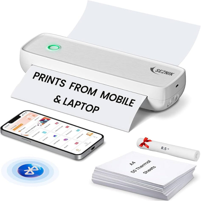 GoPrint - Draadloze Draagbare Thermische Printer | Compatibel met Android, iOS en Laptops