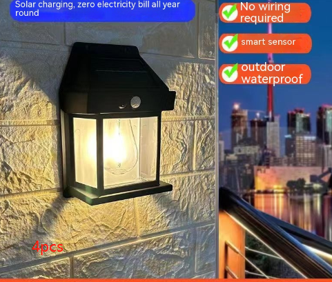 SOLARIS | Outdoor Solar Waterdichte  Tuin Wandlamp | Trendy Zonne-energie Lamp
