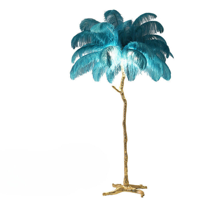 NORDIC | Struisvogel Veren Vloerlamp | Scandinavische Elegantie voor Jouw Woonruimte