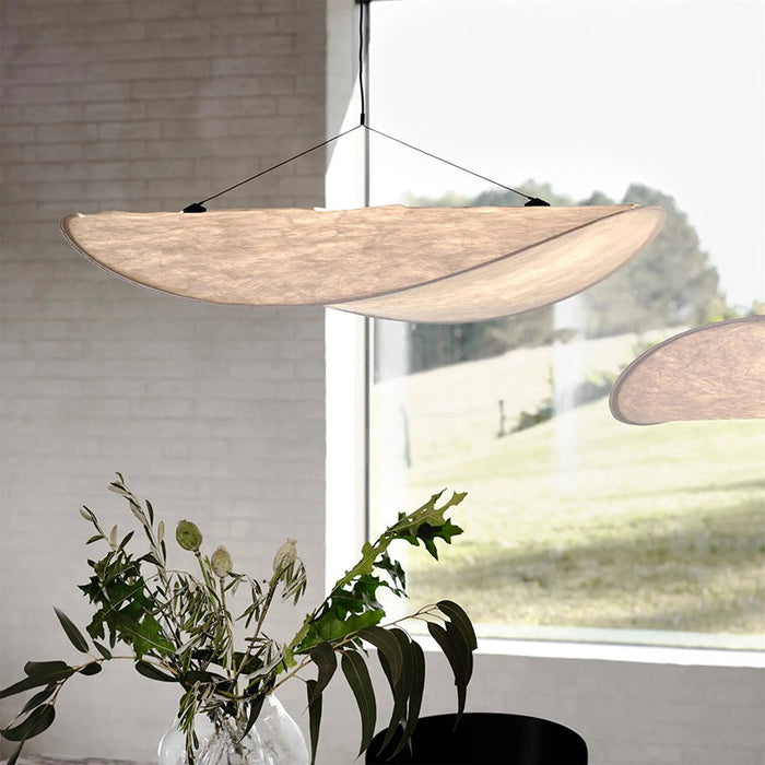 LUMINA | LED Hanglamp | Modern Metaal en Kunstzijde in Wit