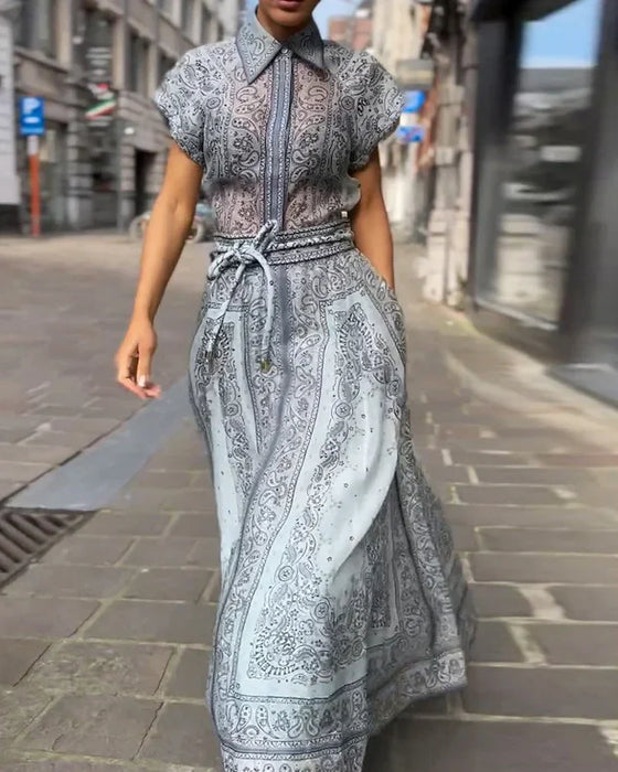 JURKI | Zomerse Jurk met Print | Trendy Katoenen Jumpsuit