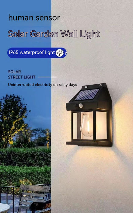 SOLARIS | Outdoor Solar Waterdichte  Tuin Wandlamp | Trendy Zonne-energie Lamp