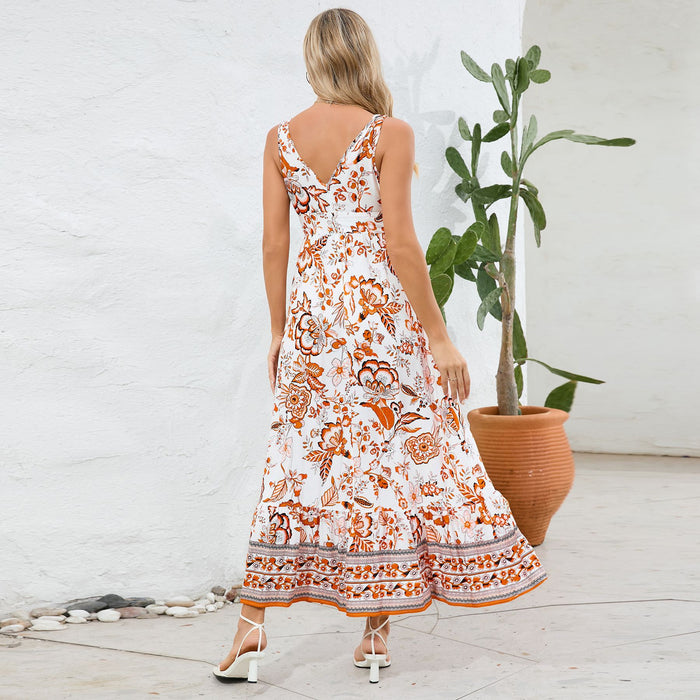 Jumpsuit met overslag en ceintuur bruin Jumpsuit met overslag en ceintuur bruin