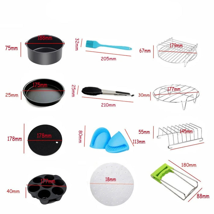 FryEase | Airfryer Accessoires | Compleet Set | Verrijk je Kookervaring