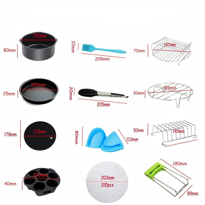 FryEase | Airfryer Accessoires | Compleet Set | Verrijk je Kookervaring