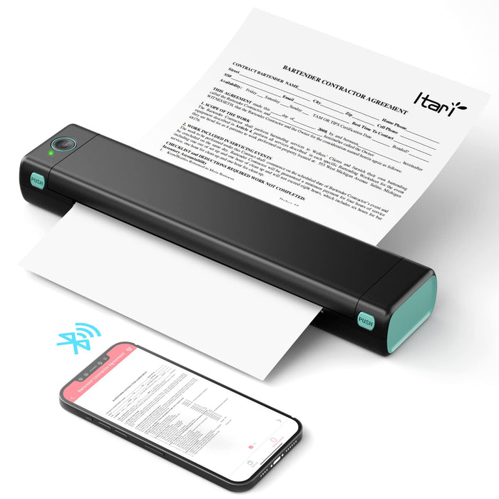 ThermoPrint M08F | Draagbare Thermische Printer | Bluetooth & USB Connectiviteit | A4 Formaat
