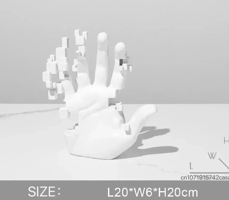 VERFIJNDE TOUCH | Kunstzinnige Hand Sculptuur voor Thuisdecoratie | Creëer een Stijlvolle Atmosfeer