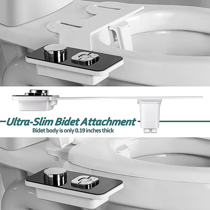 DELUXE | Ultra-dunne Bidet Toiletbril Bevestiging | Hygiënische Persoonlijke Verzorging