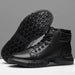 Black-Boots | Zwarte warme leren laarzen Finn Brands