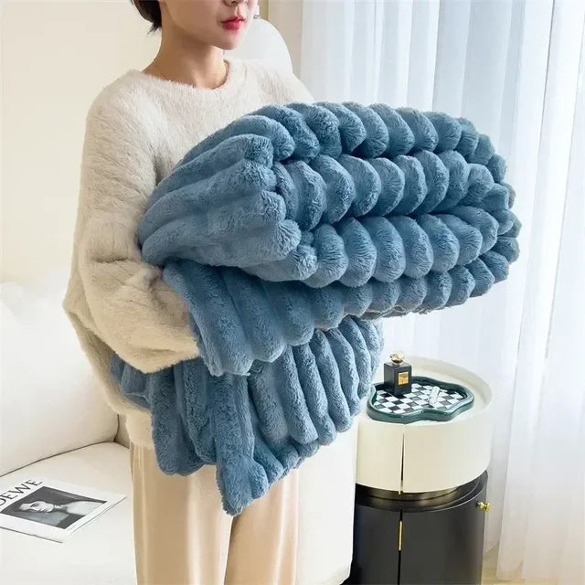 CozyCouture | Pluche Deken | Luxe Comfort | Ultieme Warmte | Bedsprei | Deken Bank