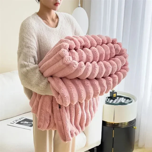 CozyCouture | Pluche Deken | Luxe Comfort | Ultieme Warmte | Bedsprei | Deken Bank