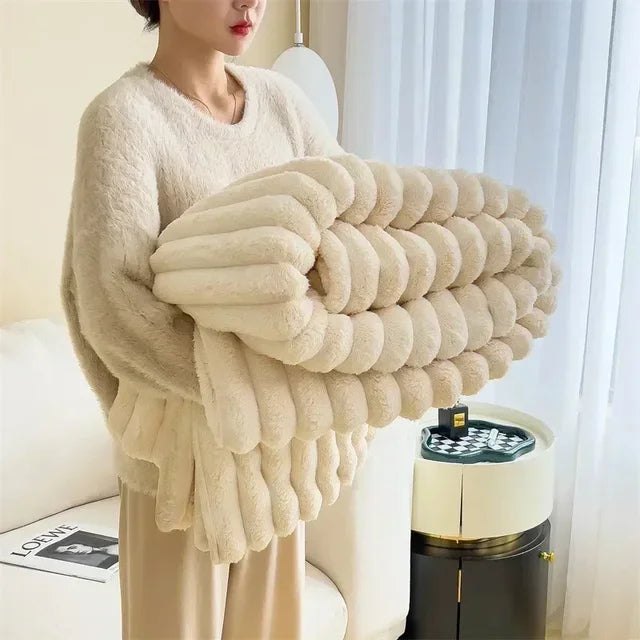 CozyCouture | Pluche Deken | Luxe Comfort | Ultieme Warmte | Bedsprei | Deken Bank