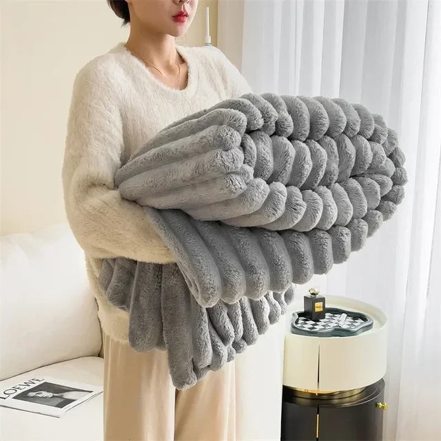 CozyCouture | Pluche Deken | Luxe Comfort | Ultieme Warmte | Bedsprei | Deken Bank