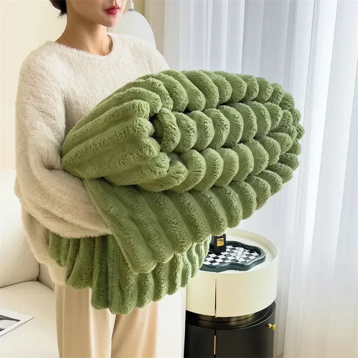 CozyCouture | Pluche Deken | Luxe Comfort | Ultieme Warmte | Bedsprei | Deken Bank