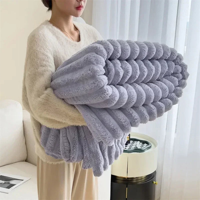 CozyCouture | Pluche Deken | Luxe Comfort | Ultieme Warmte | Bedsprei | Deken Bank
