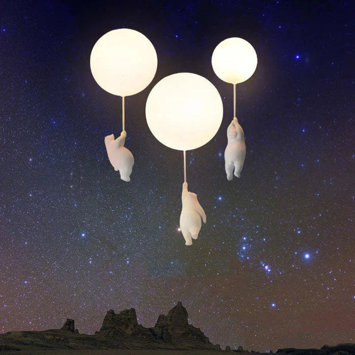 DreamyBear Lamp - Kinder plafondlamp met beer en ballon Finn Brands