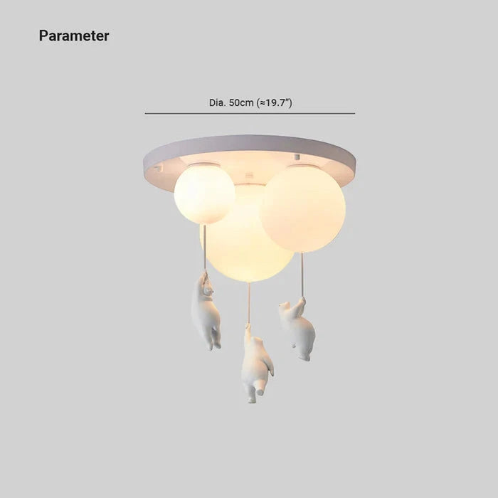 DreamyBear Lamp - Kinder plafondlamp met beer en ballon Finn Brands