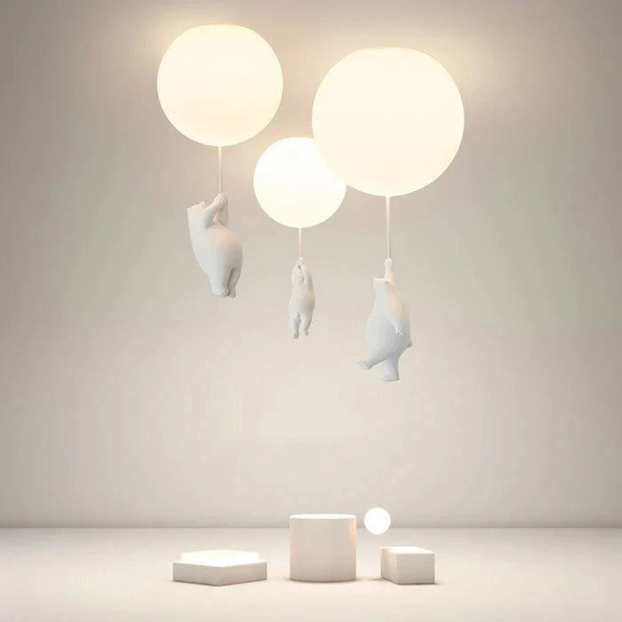 DreamyBear Lamp - Kinder plafondlamp met beer en ballon Finn Brands