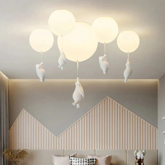 DreamyBear Lamp - Kinder plafondlamp met beer en ballon Finn Brands