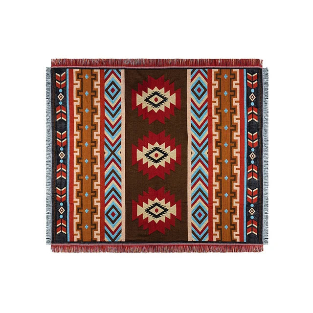 BUITENLEVEN | Etnisch Bohemian Mexico Deken | Trendy Dekens voor Buitenavonturen