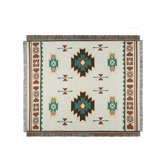 BUITENLEVEN | Etnisch Bohemian Mexico Deken | Trendy Dekens voor Buitenavonturen