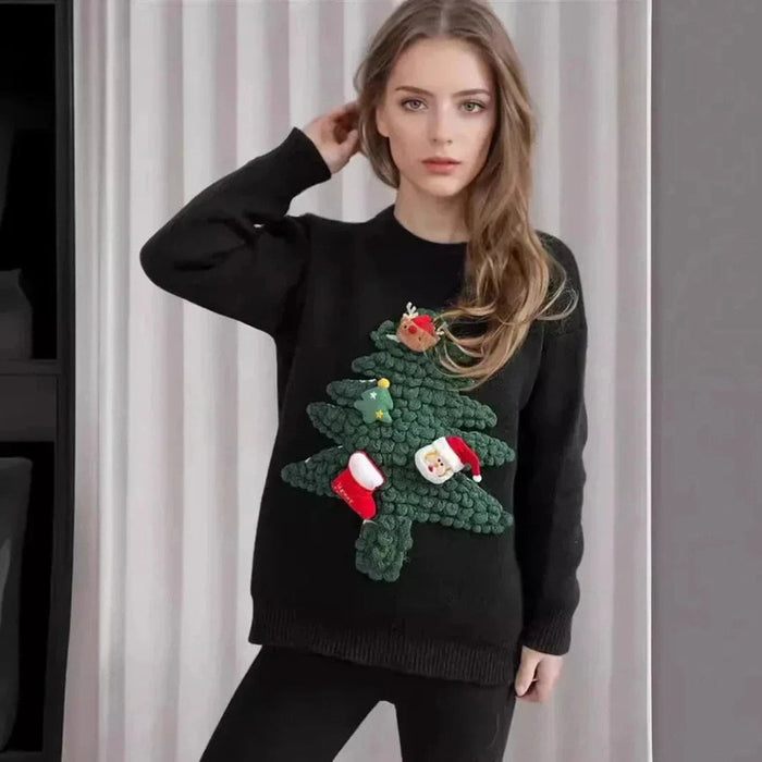 Fleur - Warme 3D-Kersttrui voor Dames Finn Brands