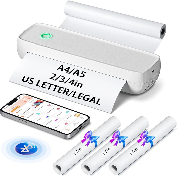 GoPrint - Draadloze Draagbare Thermische Printer | Compatibel met Android, iOS en Laptops Finn Brands