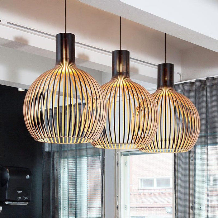 NATURALUXE | Handgemaakte Houten Designlamp | Verfijnde Natuurlijke Elegantie