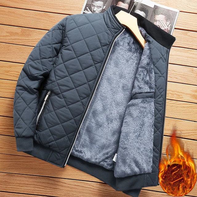 Wesley | Ruitpatroon Fleece Gevoerd Heren Bomberjack | Herfst Winter