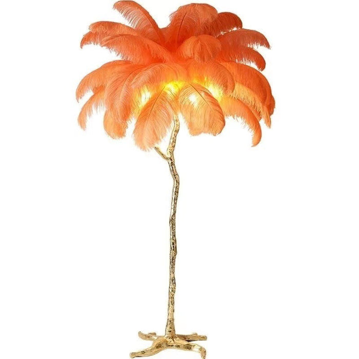 NORDIC | Struisvogel Veren Vloerlamp | Scandinavische Elegantie voor Jouw Woonruimte