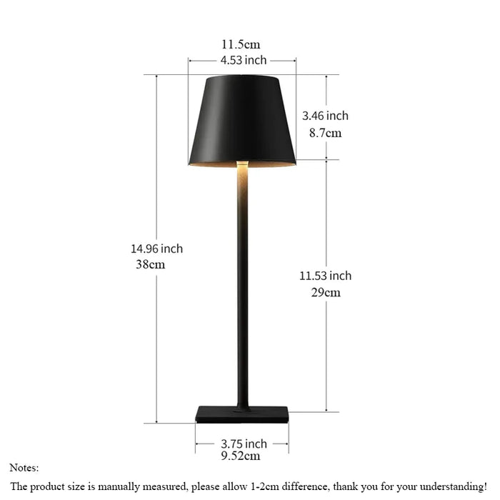 LumiGlow | Draagbare LED Tafellamp | Oplaadbaar | Vintage Stijl | Sfeervol Nachtlampje