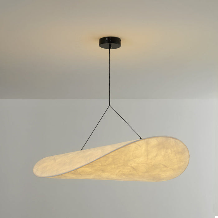 LUMINA | LED Hanglamp | Modern Metaal en Kunstzijde in Wit