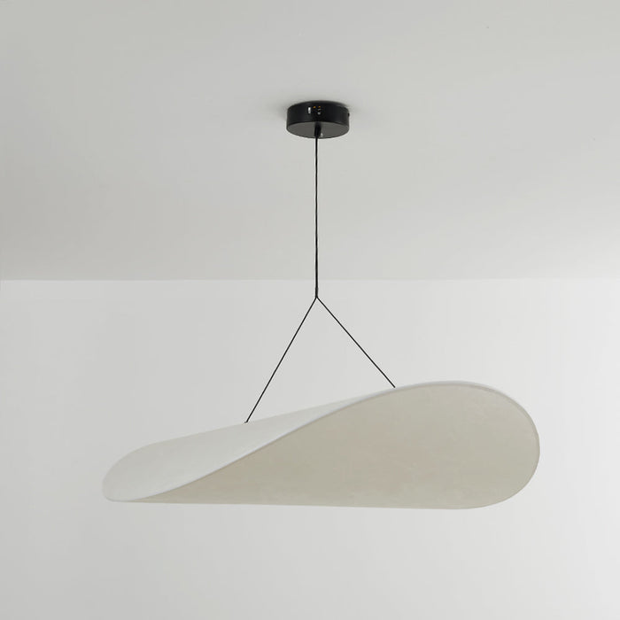 LUMINA | LED Hanglamp | Modern Metaal en Kunstzijde in Wit