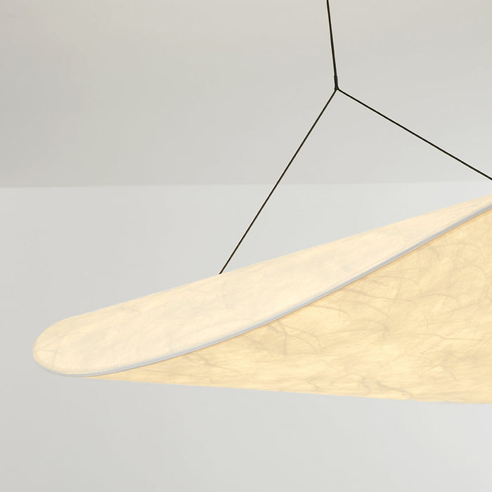 LUMINA | LED Hanglamp | Modern Metaal en Kunstzijde in Wit