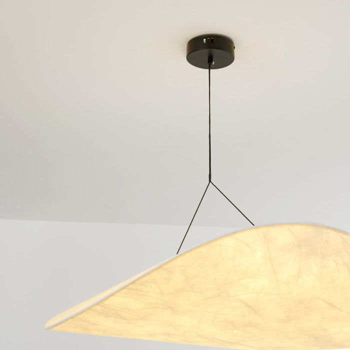 LUMINA | LED Hanglamp | Modern Metaal en Kunstzijde in Wit