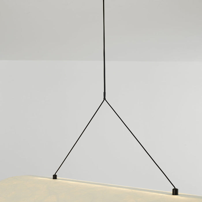 LUMINA | LED Hanglamp | Modern Metaal en Kunstzijde in Wit