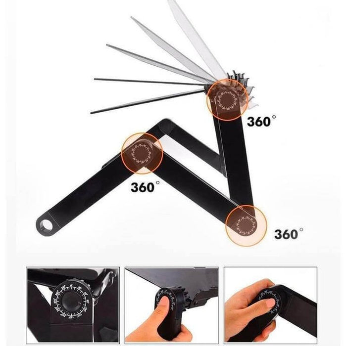 LaptopLift | Adjustable Aluminum Ergonomic Laptop Stand | Verhoog uw werkcomfort Finn Brands
