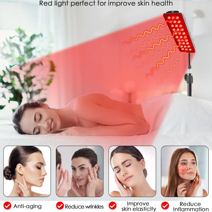 GlowWave | Roodlichttherapiepaneel | Diepe Heling | Verlicht Pijn en Stress