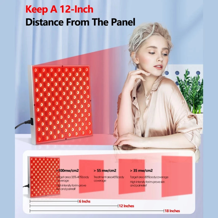 GlowVibe | Rood Licht Therapiepaneel | Stimuleert Celherstel & Verbetering van Huidelasticiteit | Ontdek de Magie van Rood Licht