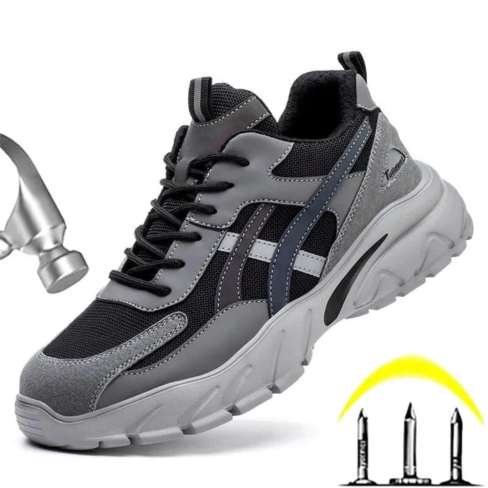 Tyron | Plastic Neus Werkschoenen Voor Heren | Veiligheidsschoenen met Plastic Neus